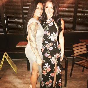 Lulus floral romper with skirt